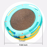 Maxbell Durable Cat Scratching Board Nonslip Bottom Scratch Pad Grinding Claw Nest blue