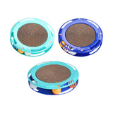 Maxbell Durable Cat Scratching Board Nonslip Bottom Scratch Pad Grinding Claw Nest blue