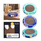 Maxbell Durable Cat Scratching Board Nonslip Bottom Scratch Pad Grinding Claw Nest blue