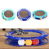 Maxbell Durable Cat Scratching Board Nonslip Bottom Scratch Pad Grinding Claw Nest blue