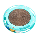 Maxbell Durable Cat Scratching Board Nonslip Bottom Scratch Pad Grinding Claw Nest blue