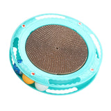 Maxbell Durable Cat Scratching Board Nonslip Bottom Scratch Pad Grinding Claw Nest blue