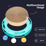 Maxbell Durable Cat Scratching Board Nonslip Bottom Scratch Pad Grinding Claw Nest blue