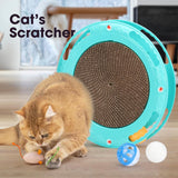 Maxbell Durable Cat Scratching Board Nonslip Bottom Scratch Pad Grinding Claw Nest blue