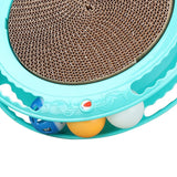 Maxbell Durable Cat Scratching Board Nonslip Bottom Scratch Pad Grinding Claw Nest blue