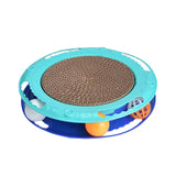Maxbell Durable Cat Scratching Board Nonslip Bottom Scratch Pad Grinding Claw Nest blue and dark blue