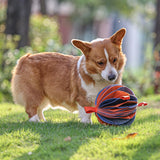 Maxbell 29cm Pet Sniff Ball Food Dispenser Bite Resistant Pet Toys Dog Puzzle Toy Orange