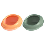 Maxbell Cat Litter Box Sandbox Detachable Design Bedpan for Adult Cats Kittens Orange