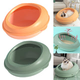 Maxbell Cat Litter Box Sandbox Detachable Design Bedpan for Adult Cats Kittens Orange