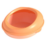 Maxbell Cat Litter Box Sandbox Detachable Design Bedpan for Adult Cats Kittens Orange