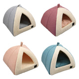 Maxbell Winter Pet Bed Nest Pet Tent with Mat Cave Bed Nonslip for Hedgehog Puppy Gray