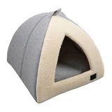 Maxbell Winter Pet Bed Nest Pet Tent with Mat Cave Bed Nonslip for Hedgehog Puppy Gray