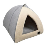 Maxbell Winter Pet Bed Nest Pet Tent with Mat Cave Bed Nonslip for Hedgehog Puppy Gray