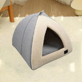 Maxbell Winter Pet Bed Nest Pet Tent with Mat Cave Bed Nonslip for Hedgehog Puppy Gray