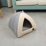 Maxbell Winter Pet Bed Nest Pet Tent with Mat Cave Bed Nonslip for Hedgehog Puppy Gray