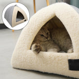 Maxbell Winter Pet Bed Nest Pet Tent with Mat Cave Bed Nonslip for Hedgehog Puppy Gray