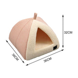 Maxbell Winter Pet Bed Nest Pet Tent with Mat Cave Bed Nonslip for Hedgehog Puppy Pink