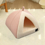 Maxbell Winter Pet Bed Nest Pet Tent with Mat Cave Bed Nonslip for Hedgehog Puppy Pink