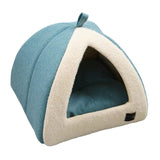 Maxbell Winter Pet Bed Nest Pet Tent with Mat Cave Bed Nonslip for Hedgehog Puppy Blue