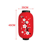 Maxbell Japanese Style Lantern Hanging for Spring Festival Restaurant Birthday RedBottom BigFlower