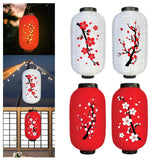 Maxbell Japanese Style Lantern Hanging for Spring Festival Restaurant Birthday RedBottom BigFlower