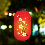 Maxbell Japanese Style Lantern Hanging for Spring Festival Restaurant Birthday RedBottom BigFlower