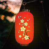 Maxbell Japanese Style Lantern Hanging for Spring Festival Restaurant Birthday RedBottom BigFlower