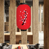 Maxbell Japanese Style Lantern Hanging for Spring Festival Restaurant Birthday RedBottomSmallFloral
