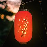 Maxbell Japanese Style Lantern Hanging for Spring Festival Restaurant Birthday RedBottomSmallFloral