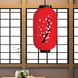 Maxbell Japanese Style Lantern Hanging for Spring Festival Restaurant Birthday RedBottomSmallFloral