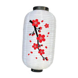 Maxbell Japanese Style Lantern Hanging for Spring Festival Restaurant Birthday White Body BigFlower