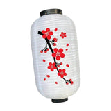 Maxbell Japanese Style Lantern Hanging for Spring Festival Restaurant Birthday White Body BigFlower