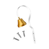 Maxbell Dog Bell Adjustable Height Durable Interactive Toy for Go Toilet Training White