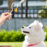 Maxbell Dog Bell Adjustable Height Durable Interactive Toy for Go Toilet Training White
