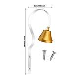 Maxbell Dog Bell Adjustable Height Durable Interactive Toy for Go Toilet Training White