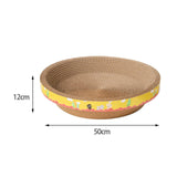 Maxbell Corrugated Scratch Pad Cat Scratcher Cardboard for Small Medium Large Cats 50cmx12cm