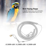Maxbell Bird Harness Foot Chain Leash Kit Pet Durable Anti-Off for Outdoor Training 8.5MM+6M