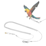 Maxbell Bird Harness Foot Chain Leash Kit Pet Durable Anti-Off for Outdoor Training 8.5MM+6M