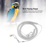 Maxbell Bird Harness Foot Chain Leash Kit Pet Durable Anti-Off for Outdoor Training 8.5MM+6M