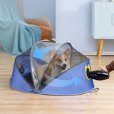 Maxbell Foldable Pet Drying Box Dryer Cage Container Pet Supplies Doggy Shop Blue