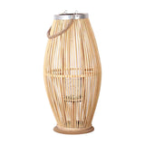 Maxbell Bamboo Hand Woven Lantern Candle Holder Wind Lamp for Wedding Indoor Decor