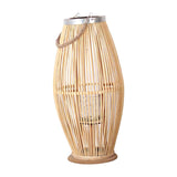 Maxbell Bamboo Hand Woven Lantern Candle Holder Wind Lamp for Wedding Indoor Decor