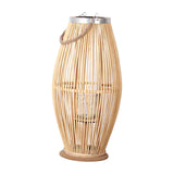 Maxbell Bamboo Hand Woven Lantern Candle Holder Wind Lamp for Wedding Indoor Decor