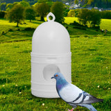 Maxbell Parrot Water Dispenser Pigeon Drinker Waterer for Parakeet Cage Accessories White