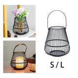 Maxbell Candle Holder Decor Candelabra Stand Iron for Home Party Dining Room S