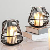 Maxbell Candle Holder Decor Candelabra Stand Iron for Home Party Dining Room M