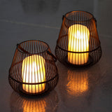 Maxbell Candle Holder Decor Candelabra Stand Iron for Home Party Dining Room M