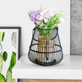 Maxbell Candle Holder Decor Candelabra Stand Iron for Home Party Dining Room M