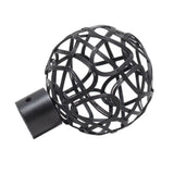 Maxbell Metal Curtain Rod Finials Pole Ends Accessories for 19.3mm Rod for Office