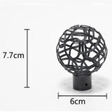 Maxbell Metal Curtain Rod Finials Pole Ends Accessories for 19.3mm Rod for Office